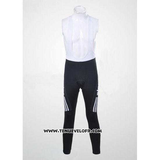 2011 Maillot Ciclismo Sky Noir et Azur Manches Longues et Cuissard